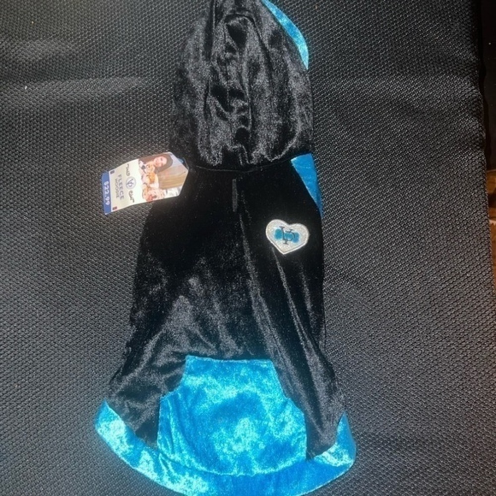 Vanderpump Pets FR for VP Pets Fleece Hoodie (Blue/Black) Dog Clothing